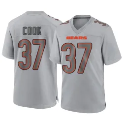 Men's Alex Cook Chicago Bears No.37 Game Atmosphere Fashion Jersey - Gray