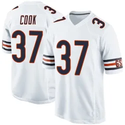 Men's Alex Cook Chicago Bears No.37 Game Jersey - White