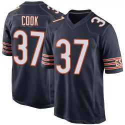 Men's Alex Cook Chicago Bears No.37 Game Team Color Jersey - Navy
