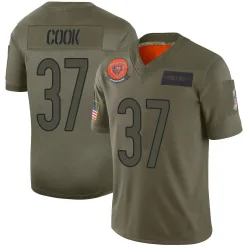 Men's Alex Cook Chicago Bears No.37 Limited 2019 Salute to Service Jersey - Camo
