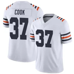 Men's Alex Cook Chicago Bears No.37 Limited Alternate Classic Vapor Jersey - White