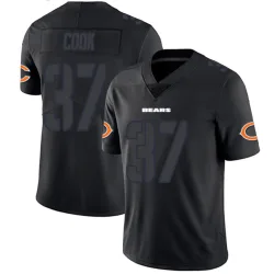 Men's Alex Cook Chicago Bears No.37 Limited Jersey - Black Impact