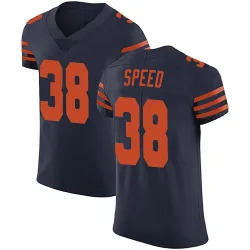 Men's Ameer Speed Chicago Bears No.38 Elite Alternate Vapor Untouchable Jersey - Navy Blue