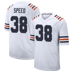 Men's Ameer Speed Chicago Bears No.38 Game Alternate Classic Jersey - White