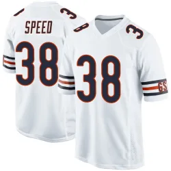 Men's Ameer Speed Chicago Bears No.38 Game Jersey - White