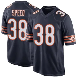Men's Ameer Speed Chicago Bears No.38 Game Team Color Jersey - Navy