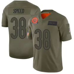 Men's Ameer Speed Chicago Bears No.38 Limited 2019 Salute to Service Jersey - Camo