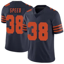 Men's Ameer Speed Chicago Bears No.38 Limited Alternate Vapor Untouchable Jersey - Navy Blue