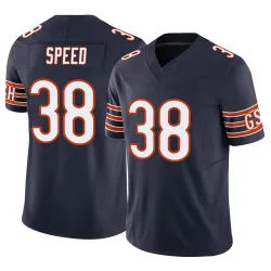 Men's Ameer Speed Chicago Bears No.38 Limited Vapor F.U.S.E. Jersey - Navy