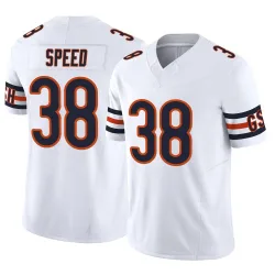 Men's Ameer Speed Chicago Bears No.38 Limited Vapor F.U.S.E. Jersey - White