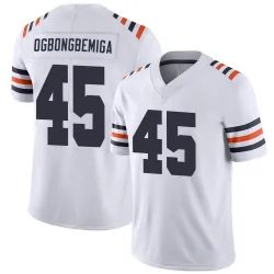 Men's Amen Ogbongbemiga Chicago Bears No.45 Limited Alternate Classic Vapor Jersey - White