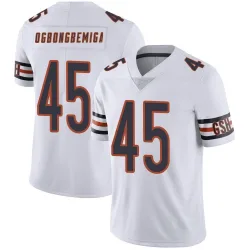 Men's Amen Ogbongbemiga Chicago Bears No.45 Limited Vapor Untouchable Jersey - White