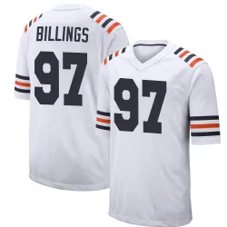 Men's Andrew Billings Chicago Bears No.97 Game Alternate Classic Jersey - White