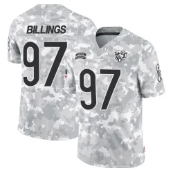Men's Andrew Billings Chicago Bears No.97 Limited 2024 Salute to Service Jersey - Arctic Camo