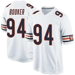 Men's Austin Booker Chicago Bears No.94 Game Jersey - White