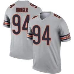 Men's Austin Booker Chicago Bears No.94 Legend Inverted Silver Jersey