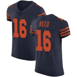 Men's Austin Reed Chicago Bears No.16 Elite Alternate Vapor Untouchable Jersey - Navy Blue