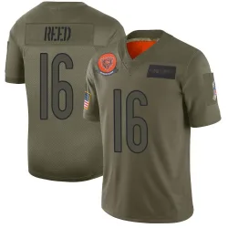 Men's Austin Reed Chicago Bears No.16 Limited 2019 Salute to Service Jersey - Camo