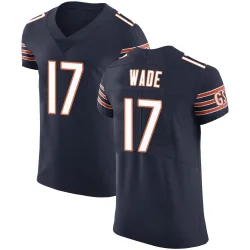 Men's Barrington Wade Chicago Bears No.17 Elite Team Color Vapor Untouchable Jersey - Navy