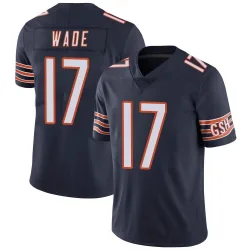 Men's Barrington Wade Chicago Bears No.17 Limited Team Color Vapor Untouchable Jersey - Navy