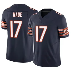 Men's Barrington Wade Chicago Bears No.17 Limited Vapor F.U.S.E. Jersey - Navy