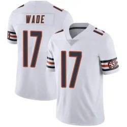 Men's Barrington Wade Chicago Bears No.17 Limited Vapor Untouchable Jersey - White