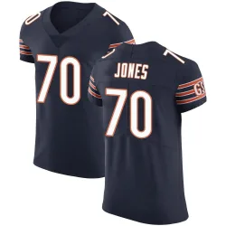 Men's Braxton Jones Chicago Bears No.70 Elite Team Color Vapor Untouchable Jersey - Navy