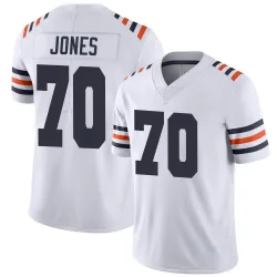 Men's Braxton Jones Chicago Bears No.70 Limited Alternate Classic Vapor Jersey - White