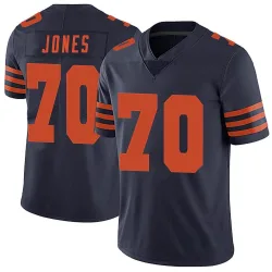 Men's Braxton Jones Chicago Bears No.70 Limited Alternate Vapor Untouchable Jersey - Navy Blue