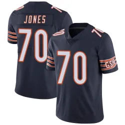 Men's Braxton Jones Chicago Bears No.70 Limited Team Color Vapor Untouchable Jersey - Navy