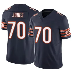 Men's Braxton Jones Chicago Bears No.70 Limited Vapor F.U.S.E. Jersey - Navy