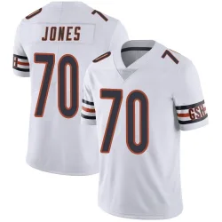 Men's Braxton Jones Chicago Bears No.70 Limited Vapor Untouchable Jersey - White