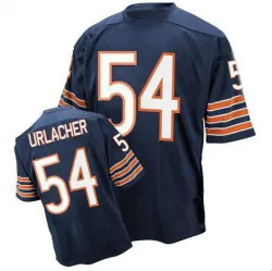 Men's Brian Urlacher Chicago Bears No.54 Authentic Team Color Throwback Jersey - Blue