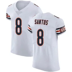 Men's Cairo Santos Chicago Bears No.8 Elite Vapor Untouchable Jersey - White