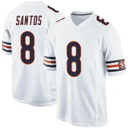 Men's Cairo Santos Chicago Bears No.8 Game Jersey - White