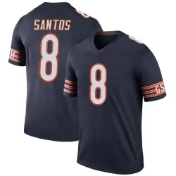 Men's Cairo Santos Chicago Bears No.8 Legend Color Rush Jersey - Navy