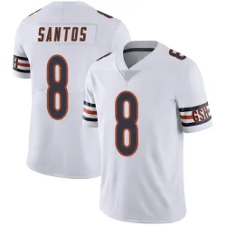 Men's Cairo Santos Chicago Bears No.8 Limited Vapor Untouchable Jersey - White