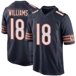 Men's Caleb Williams Chicago Bears No.18 Game Team Color Jersey - Navy