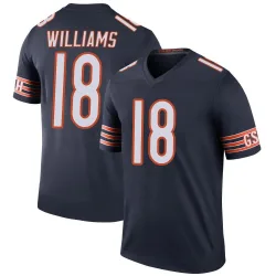 Men's Caleb Williams Chicago Bears No.18 Legend Color Rush Jersey - Navy