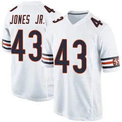 Men's Carl Jones Jr. Chicago Bears No.43 Game Jersey - White