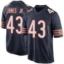 Men's Carl Jones Jr. Chicago Bears No.43 Game Team Color Jersey - Navy