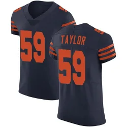 Men's Carson Taylor Chicago Bears No.59 Elite Alternate Vapor Untouchable Jersey - Navy Blue