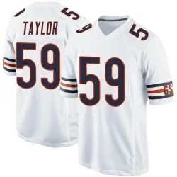 Men's Carson Taylor Chicago Bears No.59 Game Jersey - White