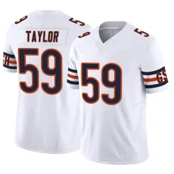 Men's Carson Taylor Chicago Bears No.59 Limited Vapor F.U.S.E. Jersey - White