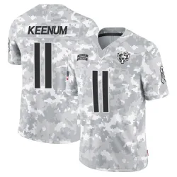 Men's Case Keenum Chicago Bears No.11 Limited 2024 Salute to Service Jersey - Arctic Camo