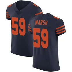 Men's Cassius Marsh Chicago Bears No.59 Elite Alternate Vapor Untouchable Jersey - Navy Blue