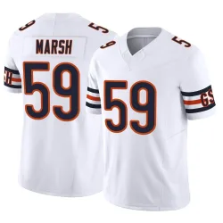 Men's Cassius Marsh Chicago Bears No.59 Limited Vapor F.U.S.E. Jersey - White