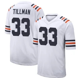 Men's Charles Tillman Chicago Bears No.33 Game Alternate Classic Jersey - White