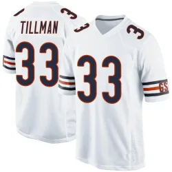 Men's Charles Tillman Chicago Bears No.33 Game Jersey - White