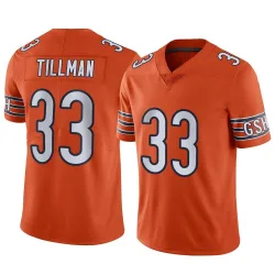Men's Charles Tillman Chicago Bears No.33 Limited Alternate Vapor Jersey - Orange